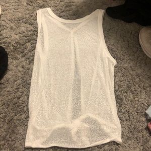 White Lululemon tank